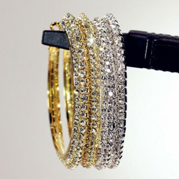 New Sterling silver hoop earrings - Picture 2 of 5